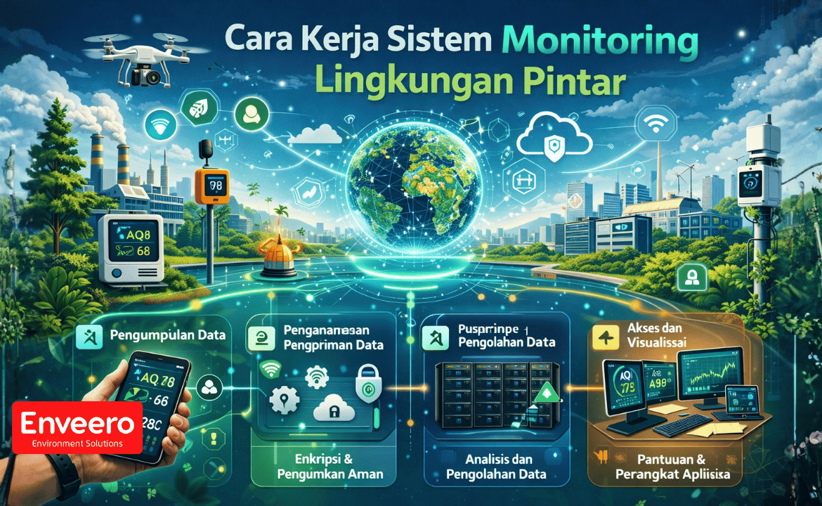 Cara Kerja Sistem Monitoring Lingkungan Pintar