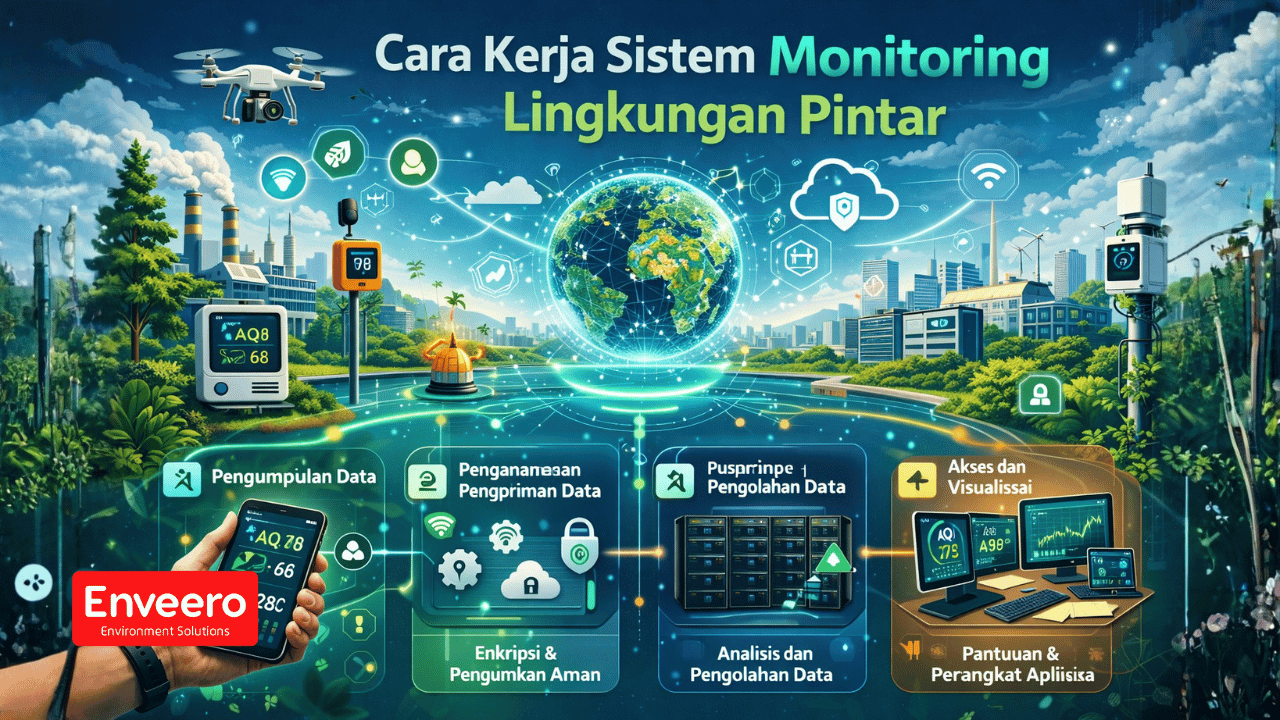 Cara Kerja Sistem Monitoring Lingkungan Pintar