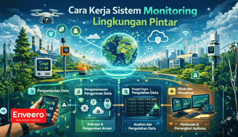 Cara Kerja Sistem Monitoring Lingkungan Pintar