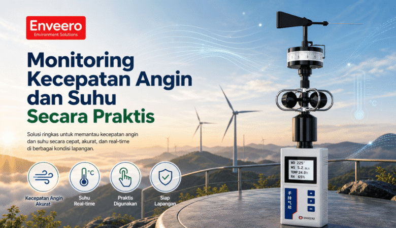 Monitoring Kecepatan Angin dan Suhu Secara Praktis