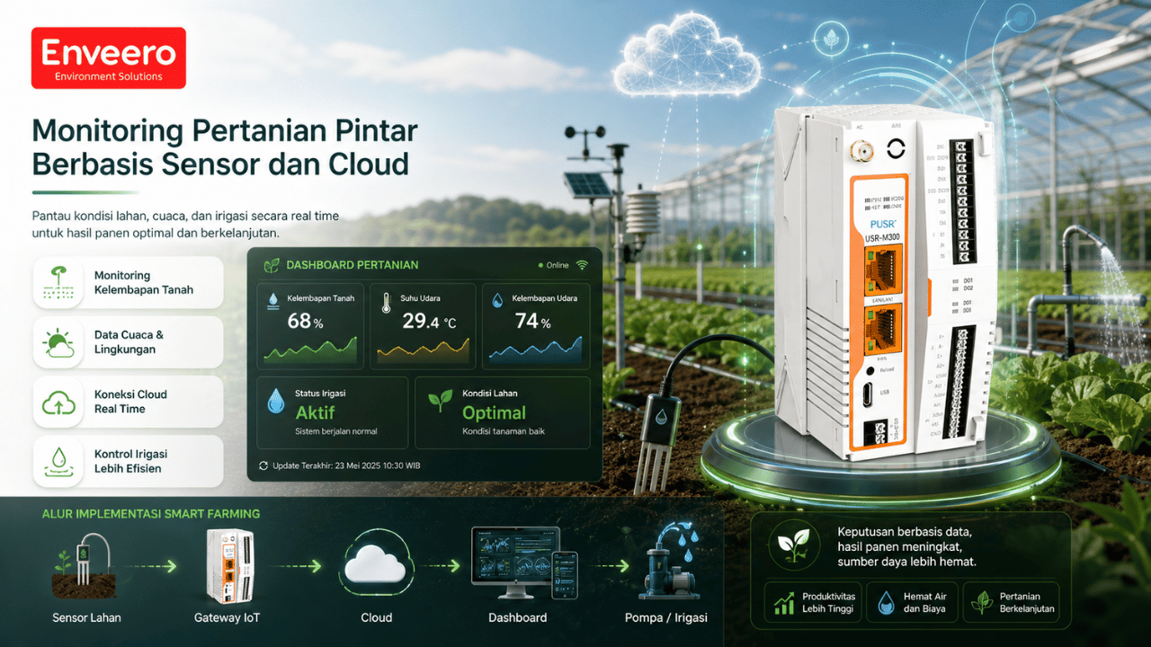 Monitoring Pertanian Pintar Berbasis Sensor dan Cloud
