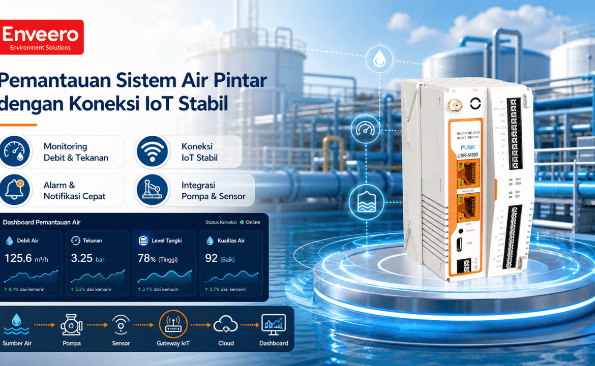 Pemantauan Sistem Air Pintar dengan Koneksi IoT Stabil