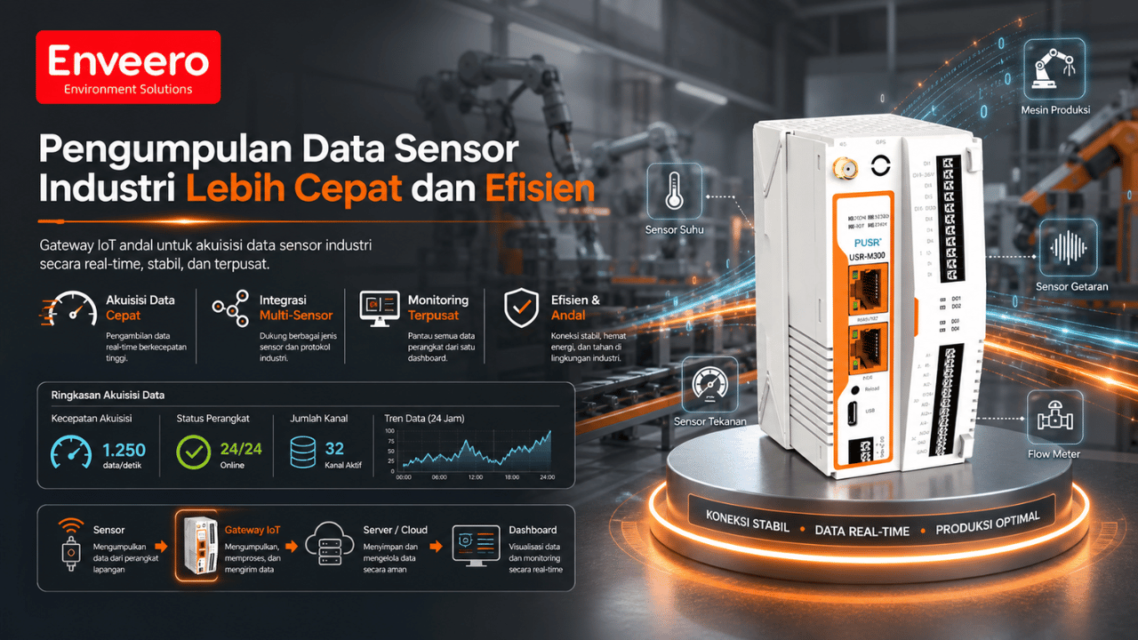 Pengumpulan Data Sensor Industri Lebih Cepat dan Efisien