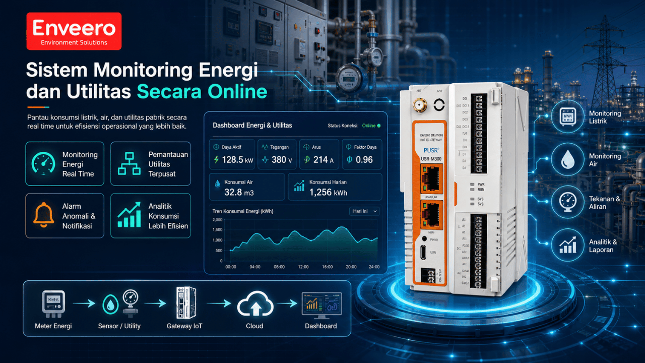 Sistem Monitoring Energi dan Utilitas Secara Online