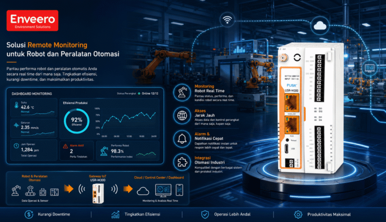 Solusi Remote Monitoring untuk Robot dan Peralatan Otomasi