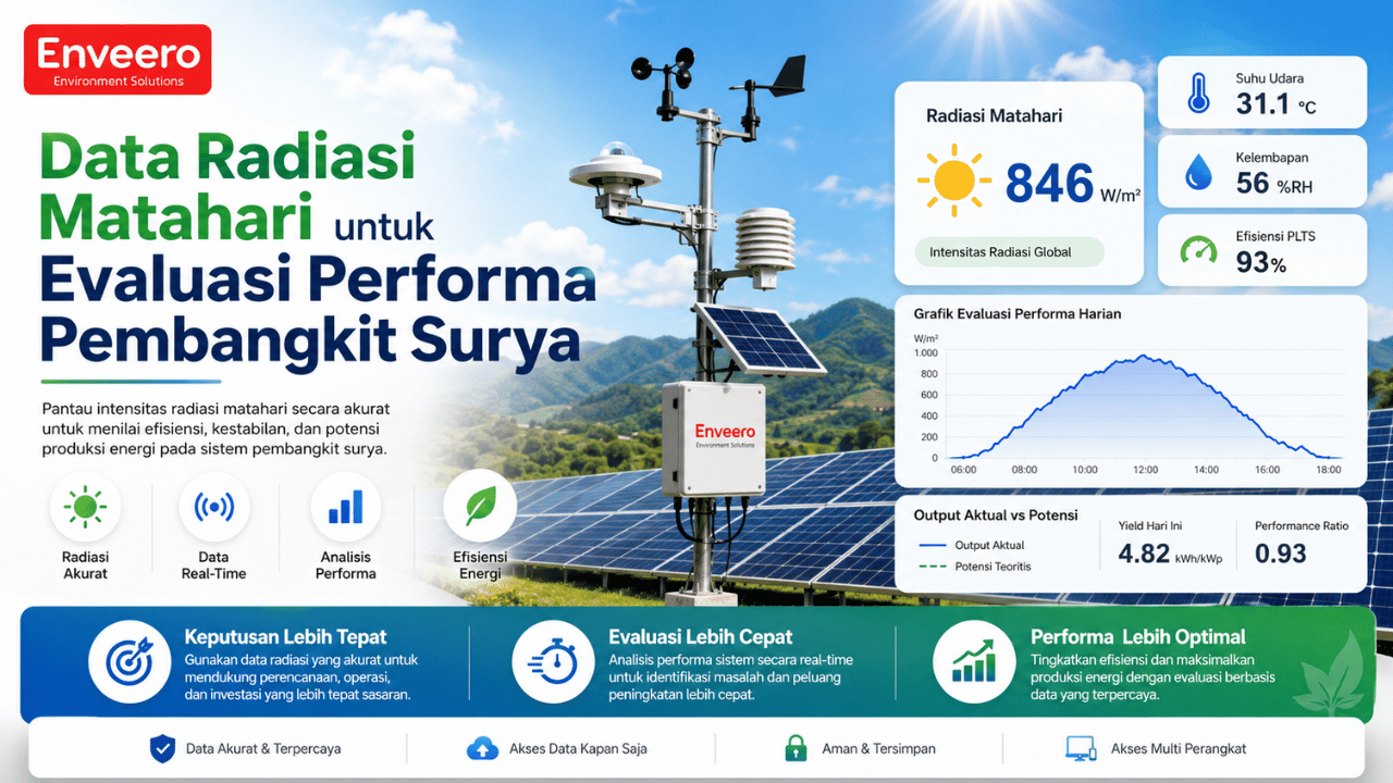 Data Radiasi Matahari untuk Evaluasi Performa Pembangkit Surya