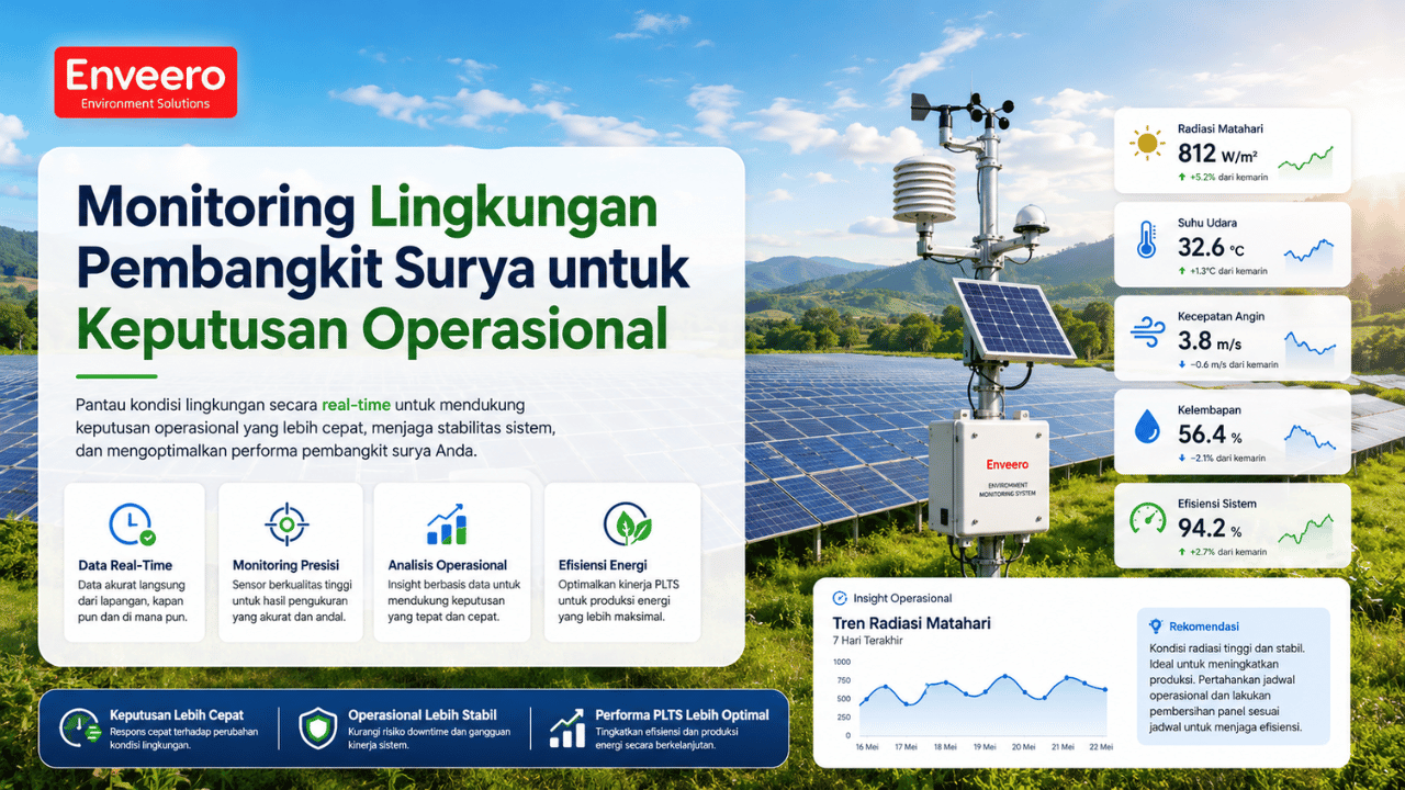 Monitoring Lingkungan Pembangkit Surya untuk Keputusan Operasional