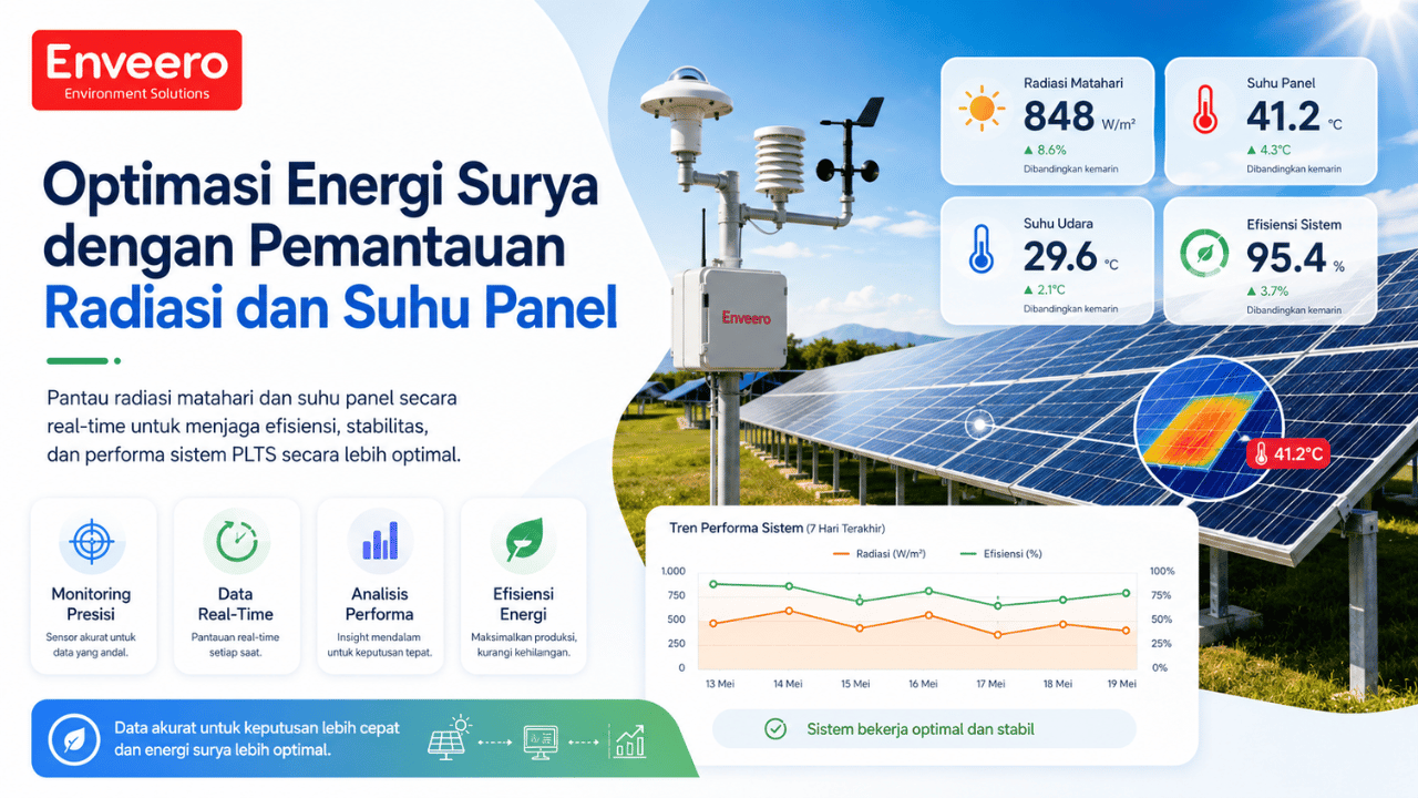 Optimasi Energi Surya dengan Pemantauan Radiasi dan Suhu Panel