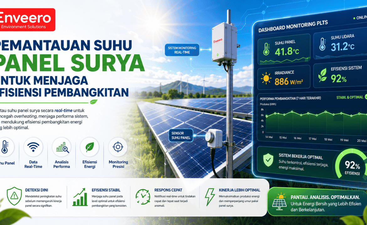 Pemantauan Suhu Panel Surya untuk Menjaga Efisiensi Pembangkitan