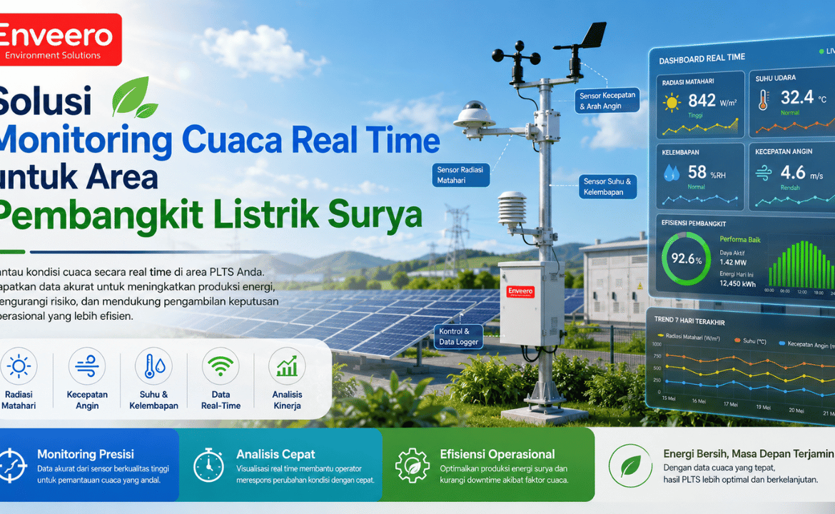 Solusi Monitoring Cuaca Real Time untuk Area Pembangkit Listrik Surya