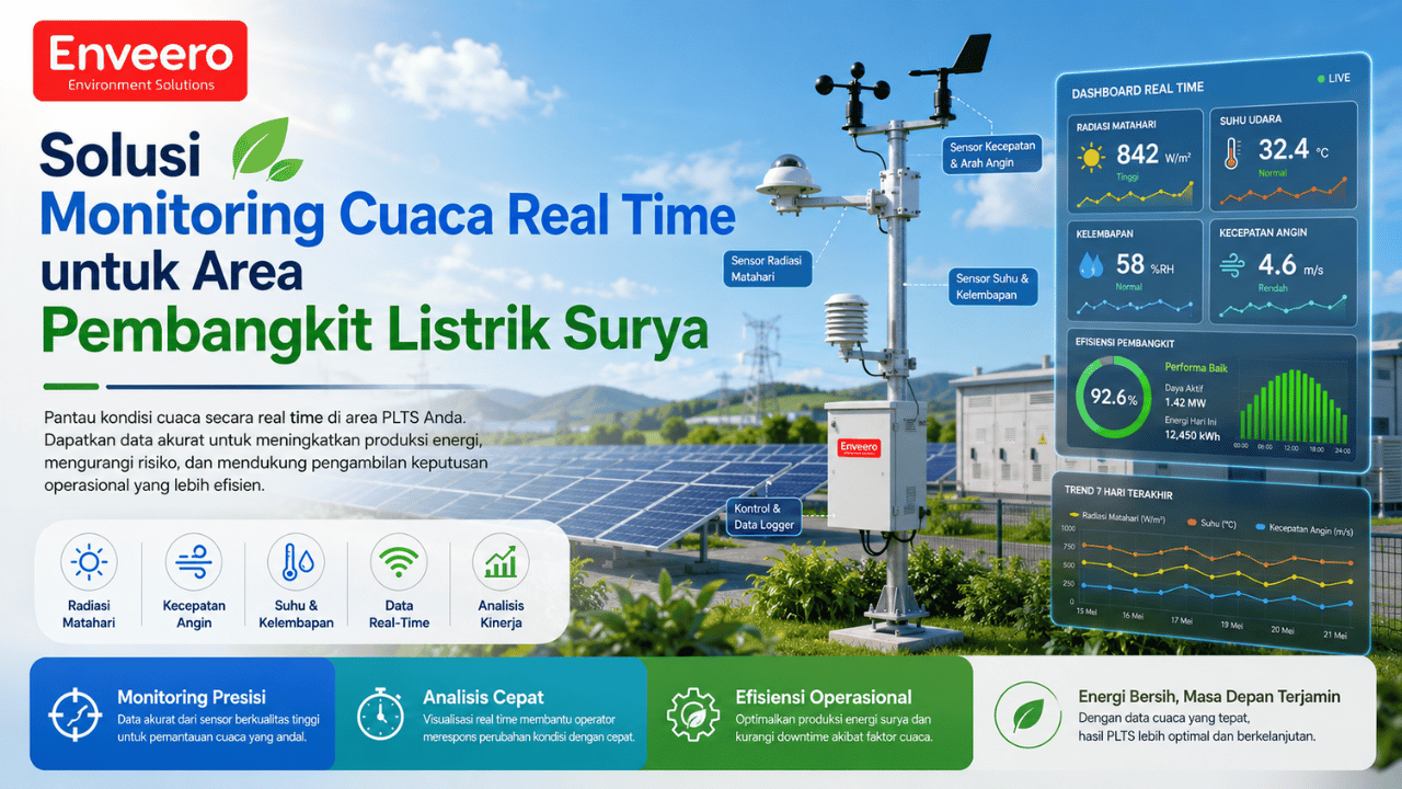 Solusi Monitoring Cuaca Real Time untuk Area Pembangkit Listrik Surya
