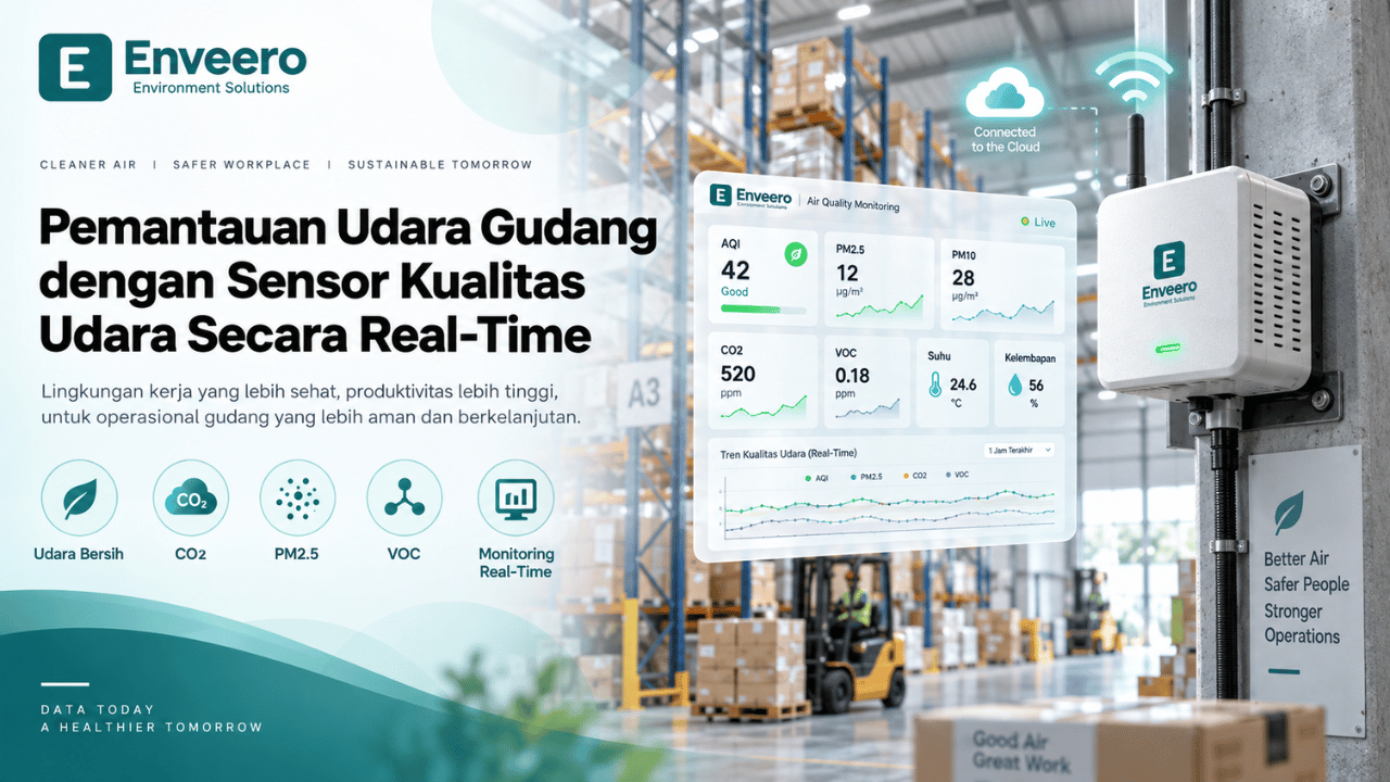 Pemantauan Udara Gudang dengan Sensor Kualitas Udara Secara Real-Time